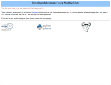 Tablet Screenshot of lists.fingerlakesrunners.org
